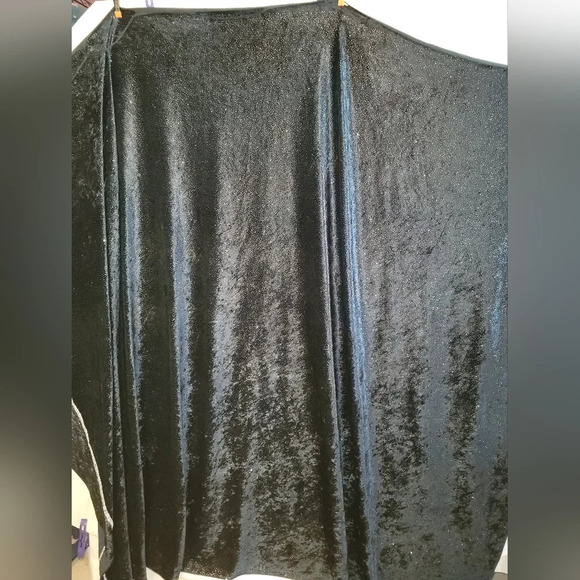 Vintage Navy Blue Sparkle Fabric - Picture 2 of 7